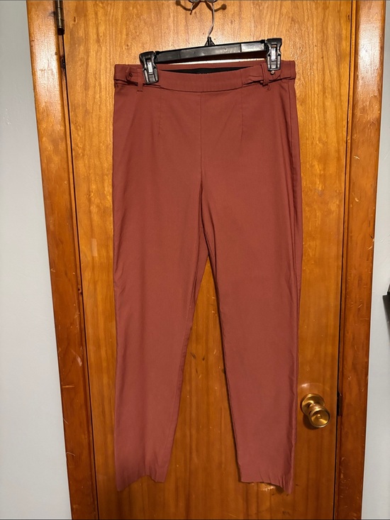Violets & Roses Pants - Women's Violets & Roses Mid Rise Slim Trousers Dusty Rose Size 10 Inseam 28